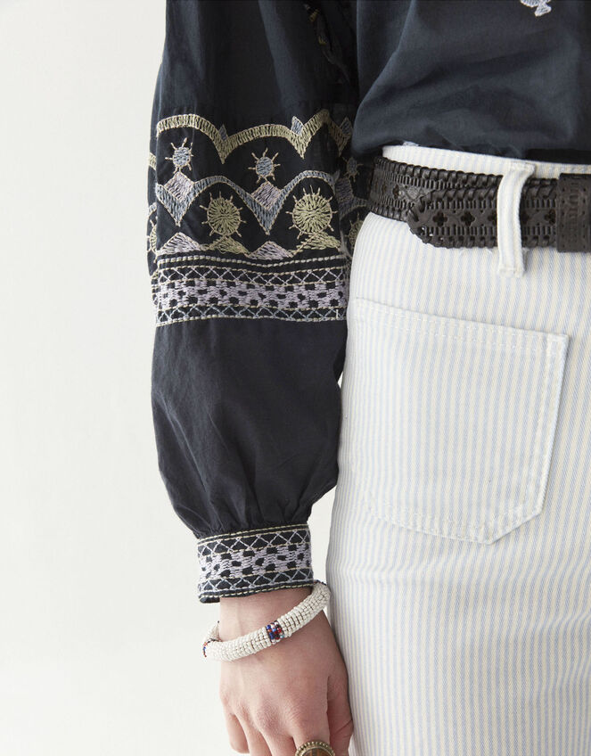 Maison Hotel Chandra Floral Blouse, Black (BLACK), large