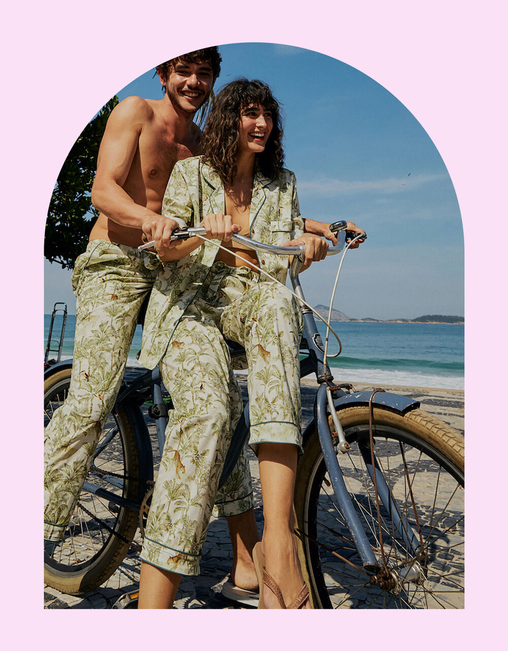 Women Women's Clothing | Luna & Noon Rio Tropical Print Pyjama Set Green - AP81679