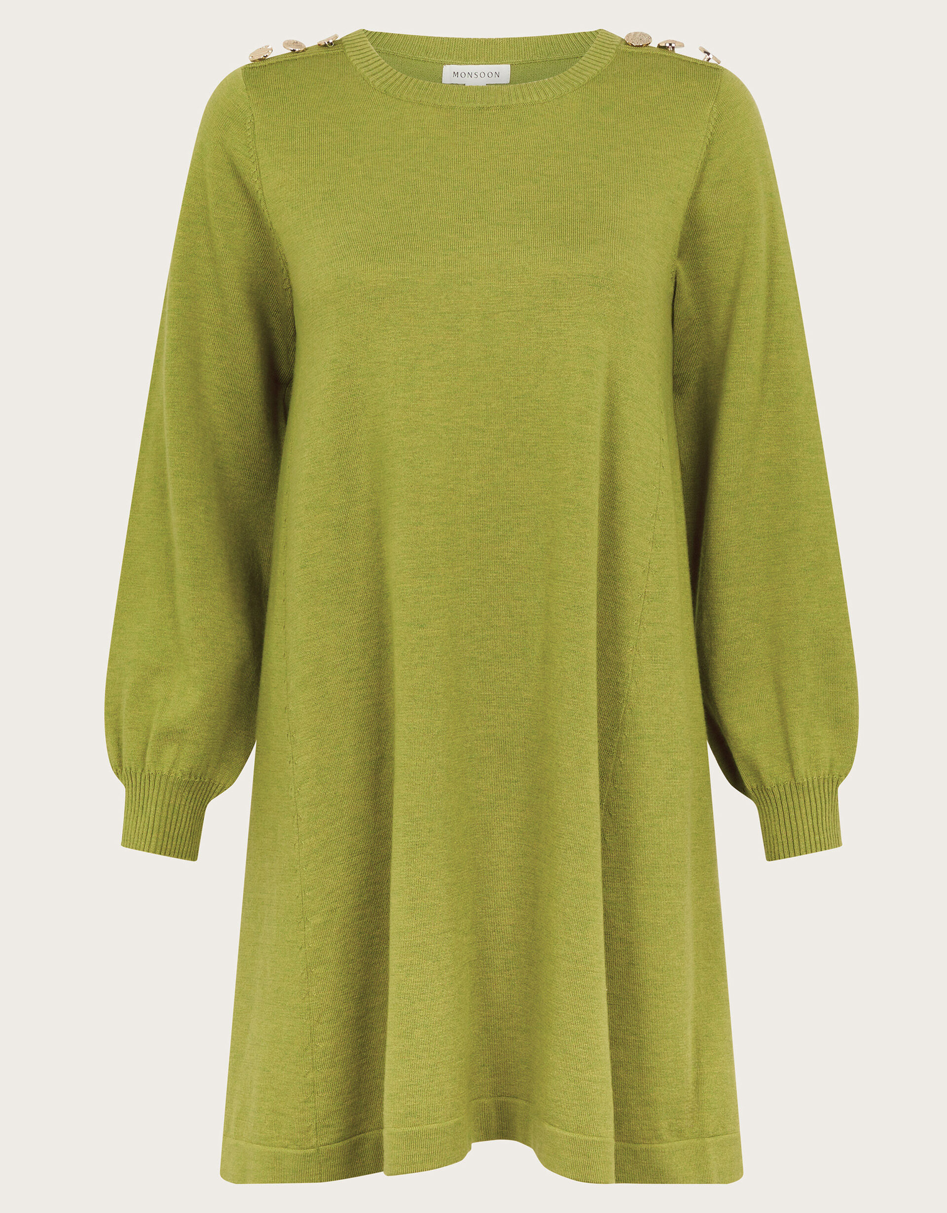Olive green jumper dress 2025