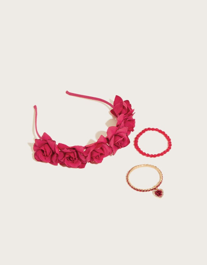 Roses Headband and Bracelet Set, , large