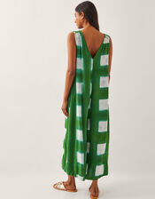 Halia Check Jumpsuit, Green (GREEN), large