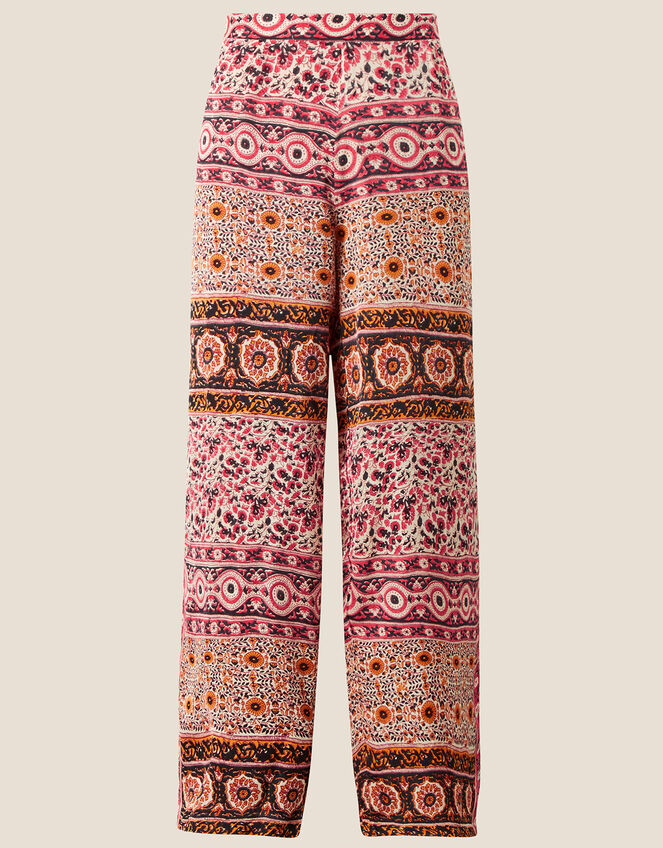 Skylar Print Trousers in Sustainable Viscose Natural