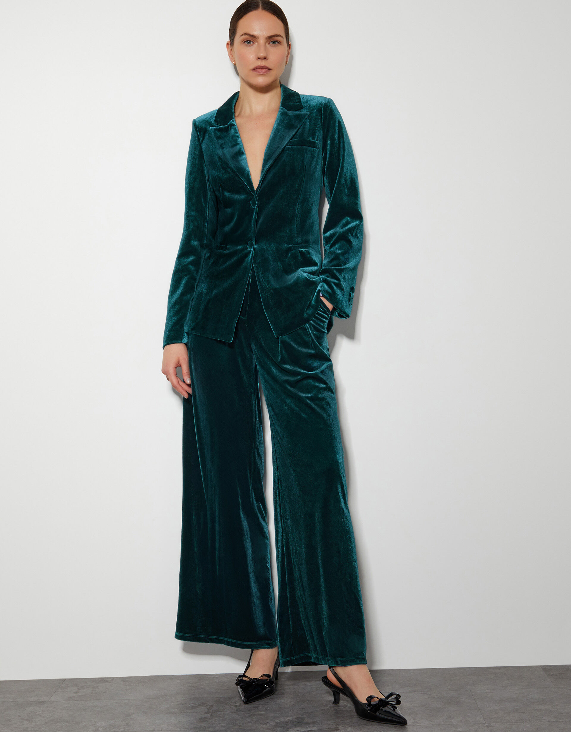 Monsoon velvet trouser suit 2025
