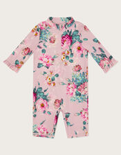 Baby Floral UPF50 Swimsuit, Pink (PINK), large