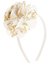 Glitter Flower Headband, , large