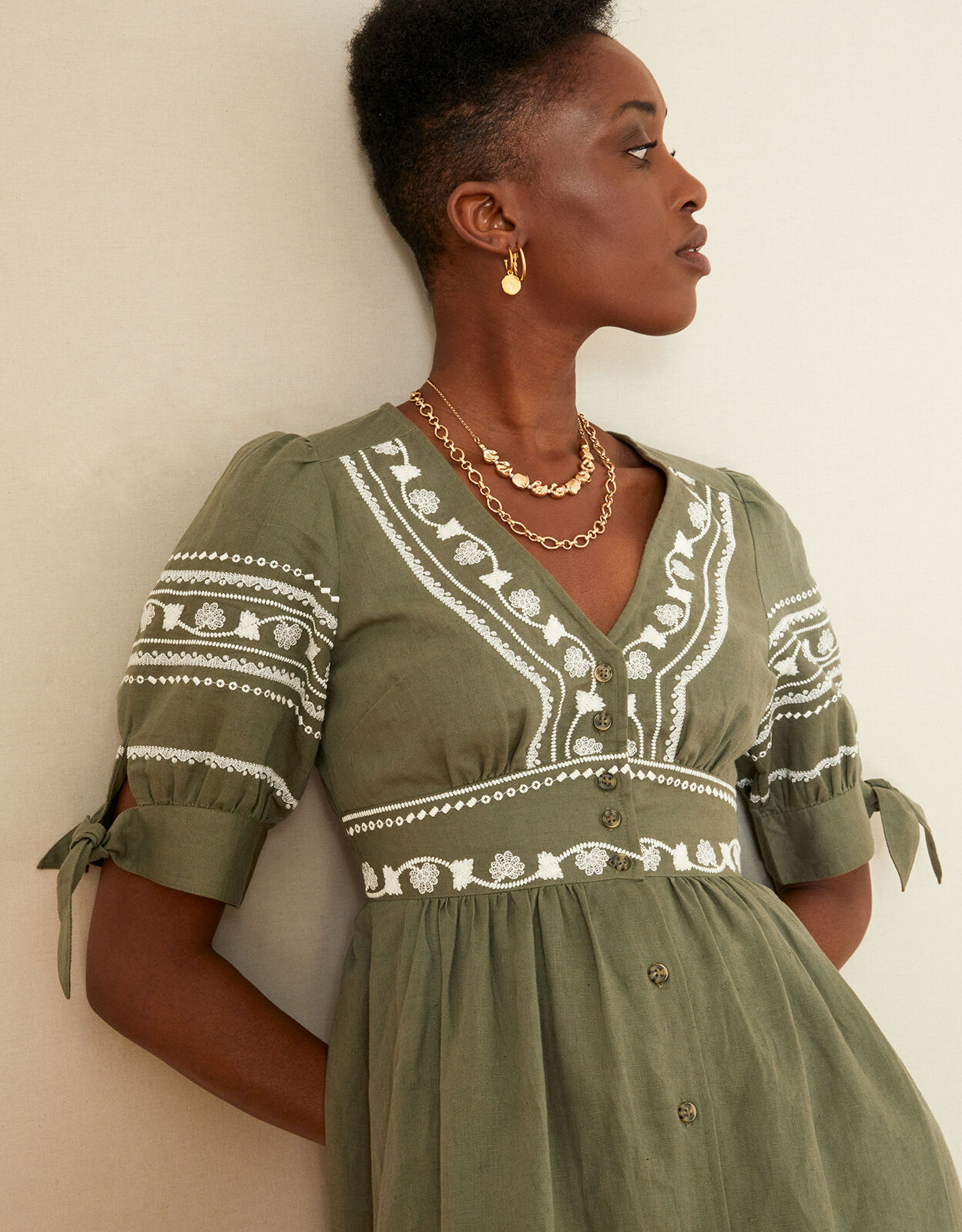 Monsoon 2025 khaki dress