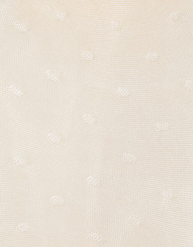 Baby Polka Dot Tights, Ivory (IVORY), large