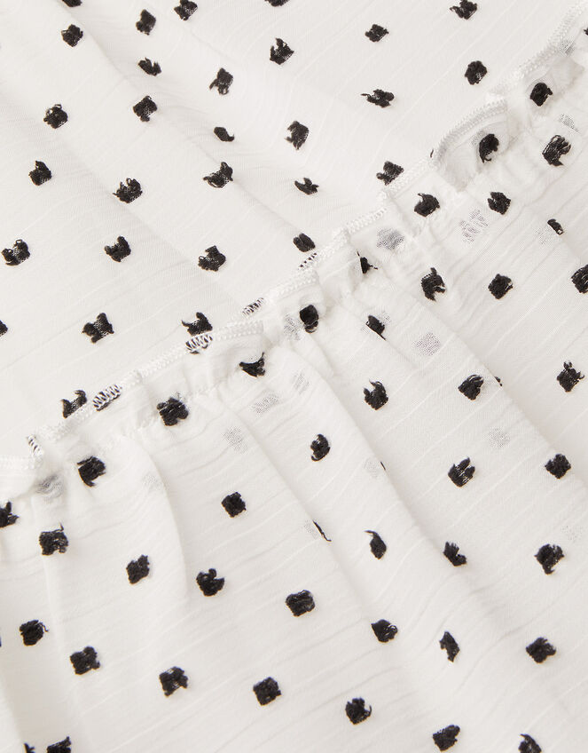 Jennifer Dobby Spot Maxi Dress, Ivory (IVORY), large