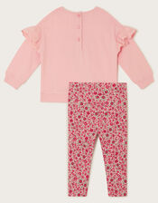 Baby Heart Leggings and Jumper Set, Pink (PINK), large