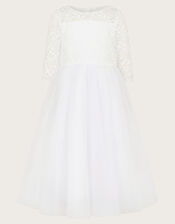 Alberta Communion Maxi Dress, White (WHITE), large