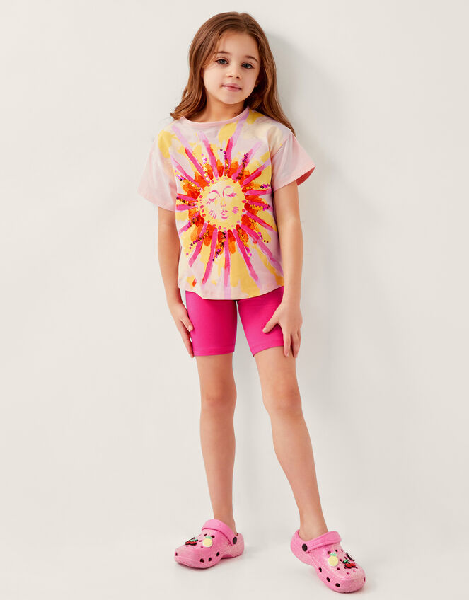 Sun Ray Top and Shorts Set, Pink (PINK), large