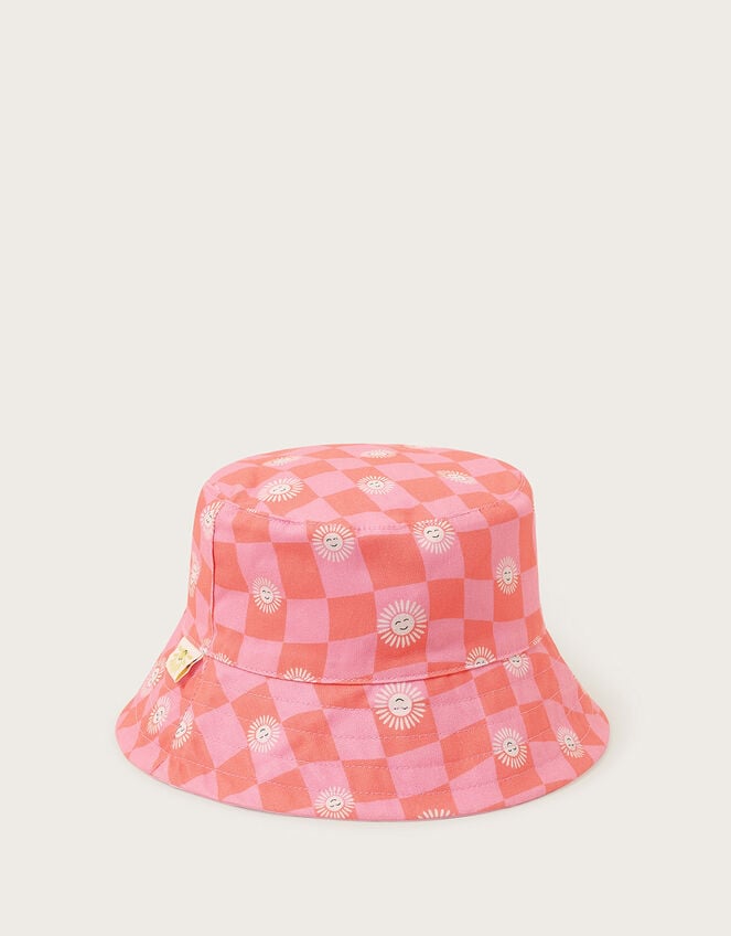 Checkerboard Bucket Hat, Pink (PINK), large