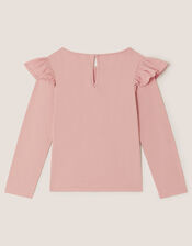 Unicorn Embellished Long Sleeve Top, Purple (PURPLE), large