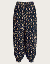 Rhea Batik Dye Trousers, Black (BLACK), large