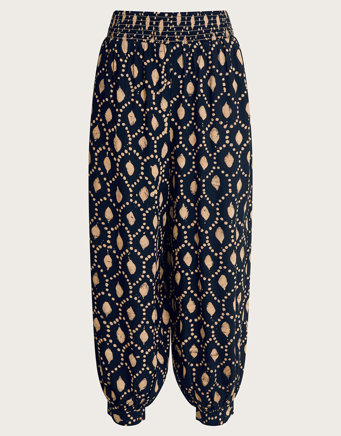 Rhea Batik Dye Trousers, Black (BLACK), large