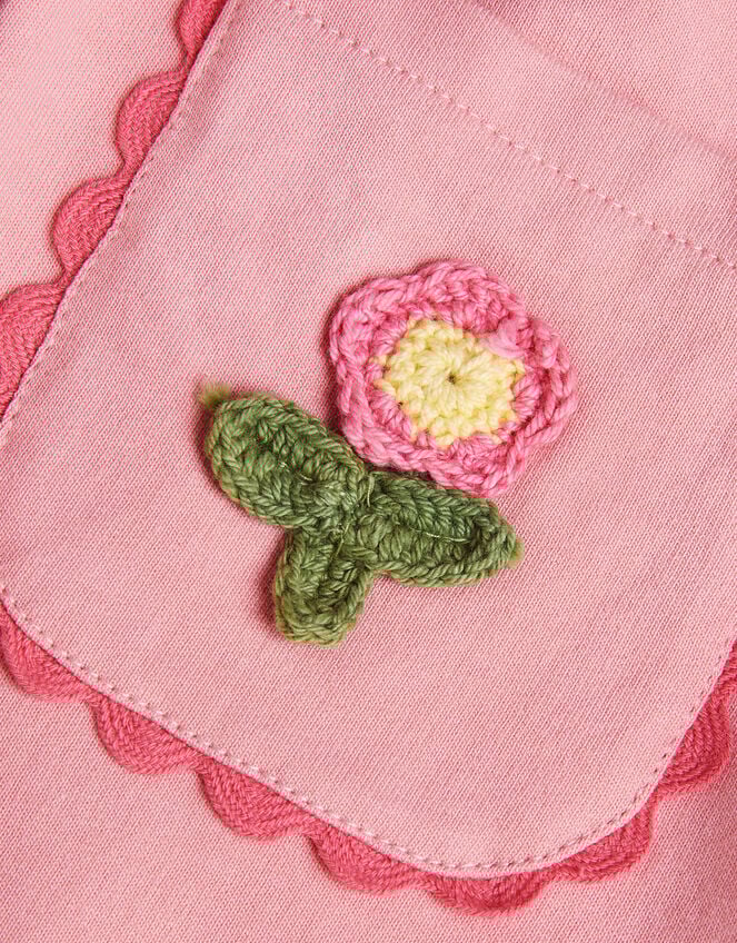 Crochet Flower Flare Joggers, Pink (PINK), large