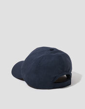 Isha Linen Baseball Cap, Blue (NAVY), large