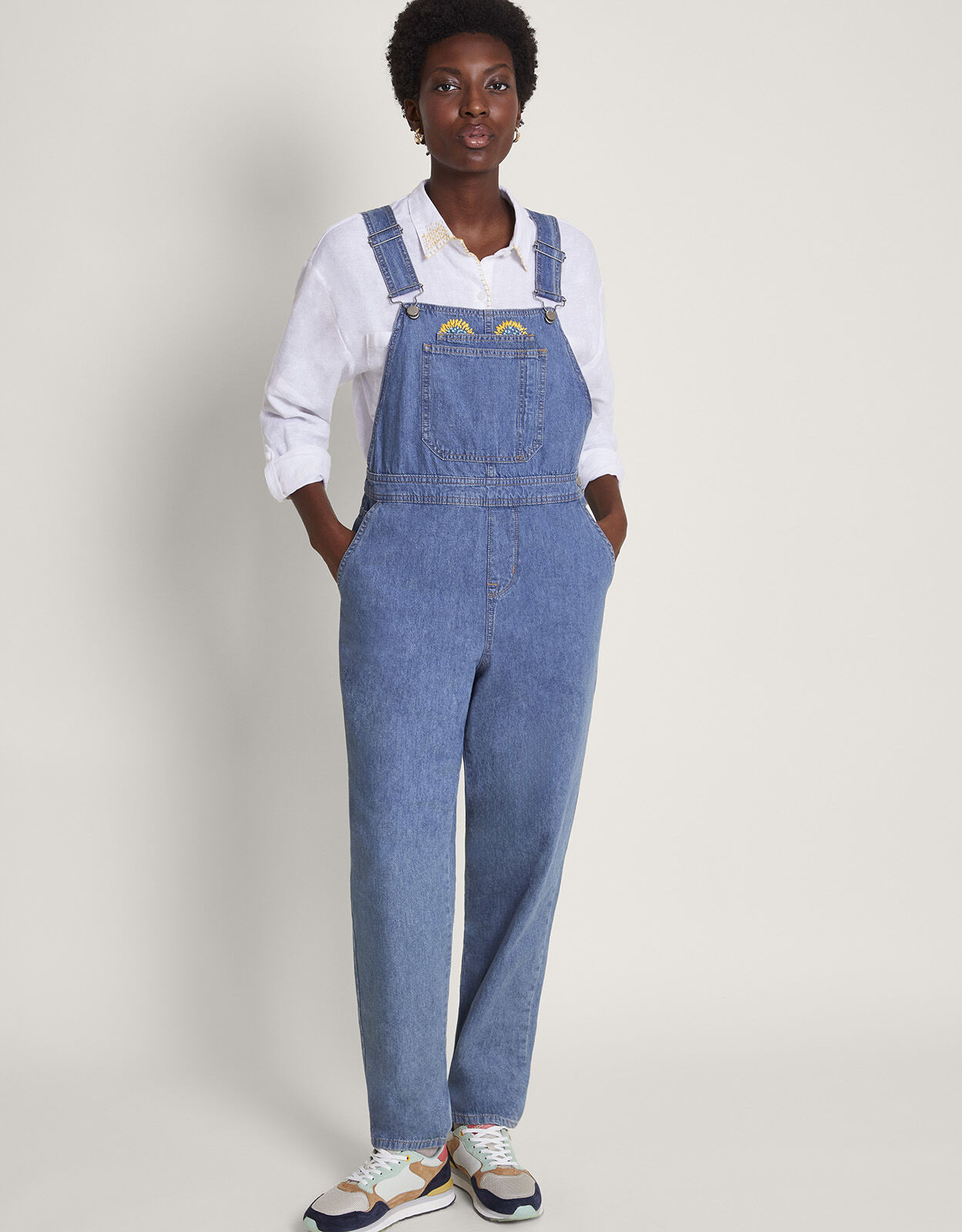 Ladies denim dungarees online