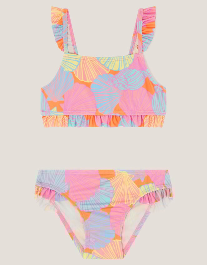 Shell Print Frilly Bikini Set, Multi (MULTI), large