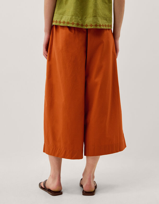 Sofia Cropped Wide Leg Trousers Orange