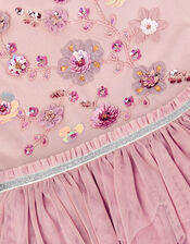 Floral Embellished Disco Dress, Purple (PURPLE), large