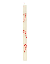 Meri Meri 2-Pack Candy Cane Christmas Taper Candles, , large