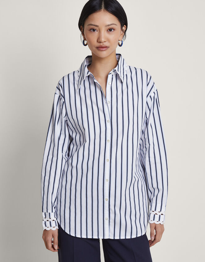 Selma Longline Shirt Blue | Tops & T-shirts | Monsoon UK.