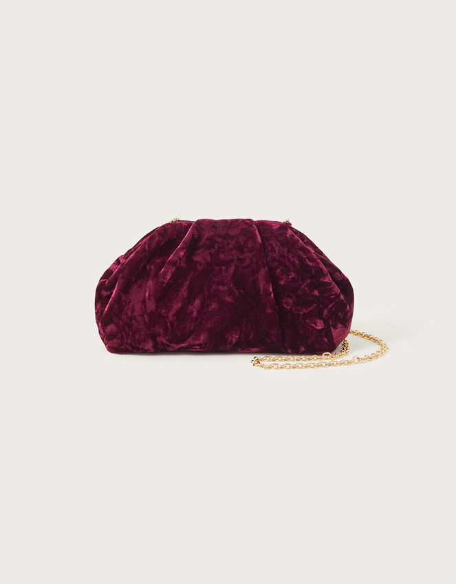 Crushed Velvet Pouch Bag