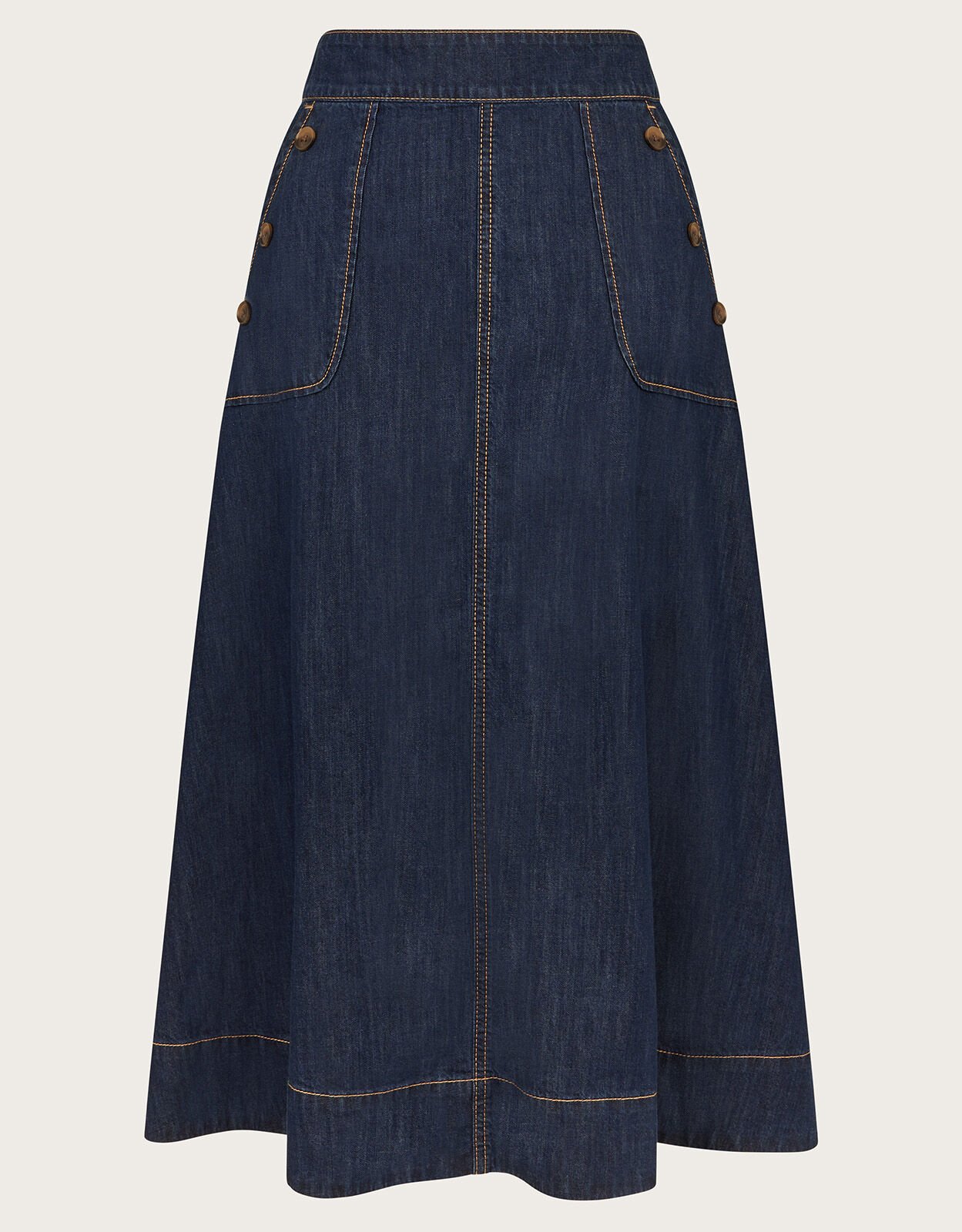 Monsoon denim shop skirt sale