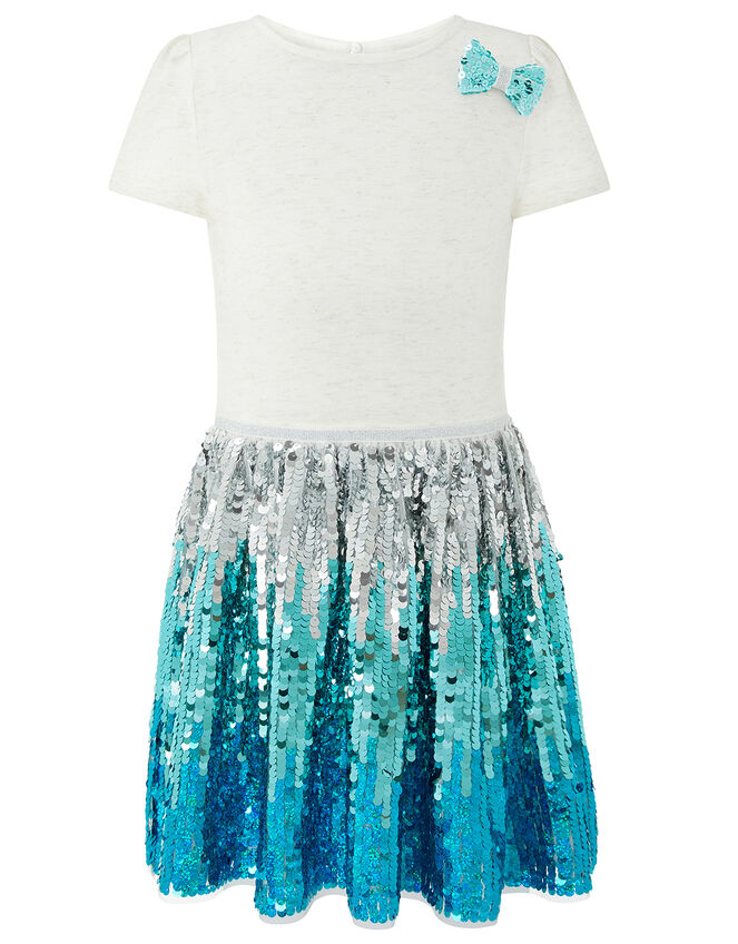 Freya Disco Dress With Sequin Skirt, Ivory (IVORY), large