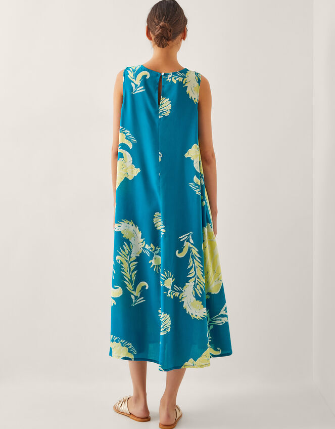 Amisha Tunic Midi Dress, Teal (TEAL), large