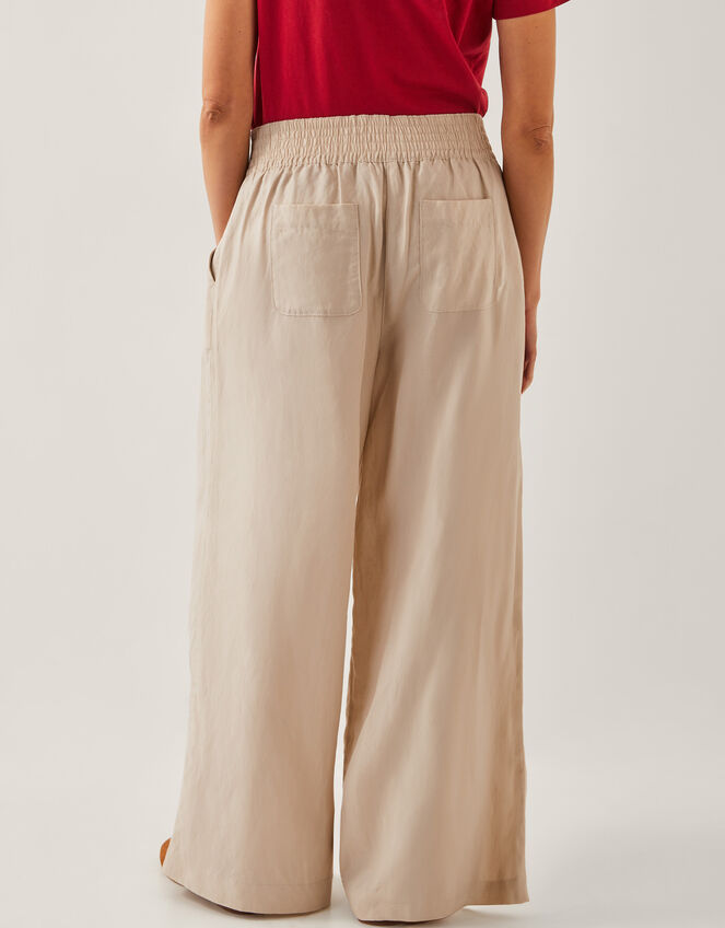 Frida Wide-Leg Trousers, Natural (NATURAL), large