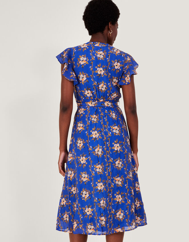 Annie Floral Tea Dress, Blue (NAVY), large