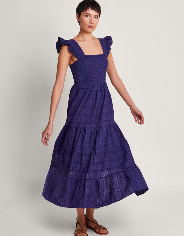 Malia Embroidered Dress, Blue (NAVY), large