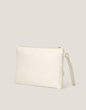 Febe Floral Embellished Tassel Pouch, , large