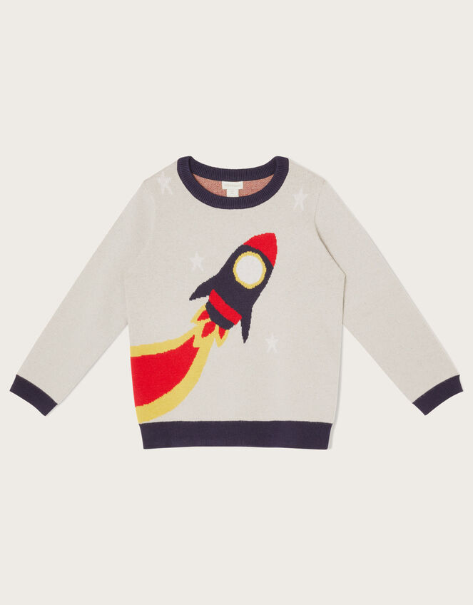 Rocket Knit Jumper, Grey (GREY), large