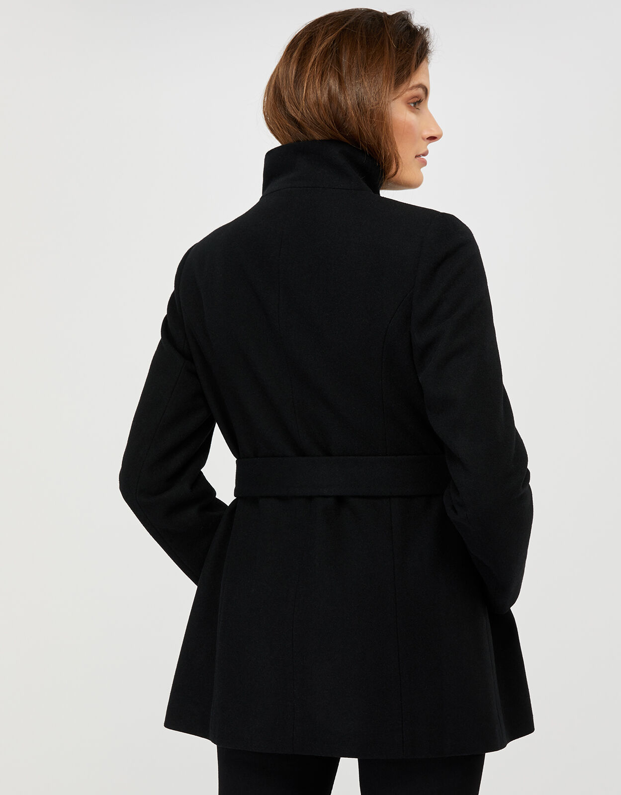 Rita wrap collar short coat Clearance