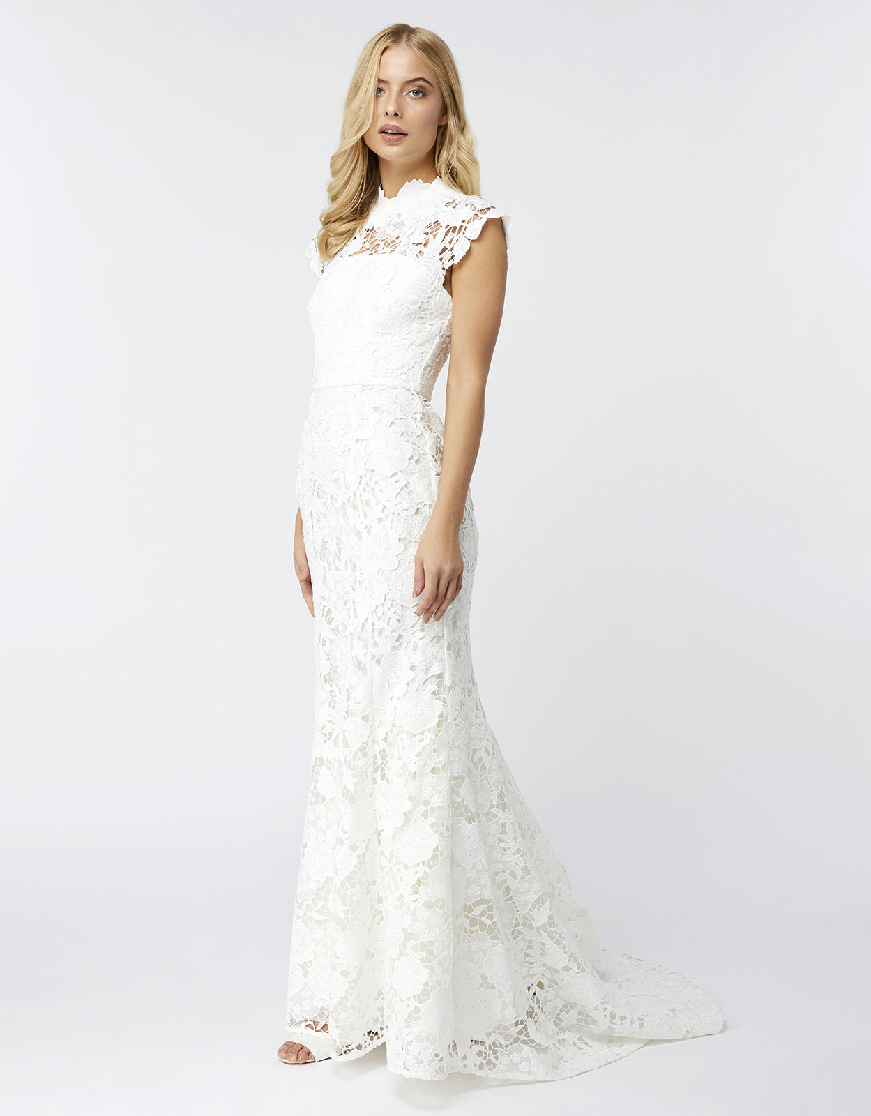 Emilie Lace Bridal Maxi Dress Ivory