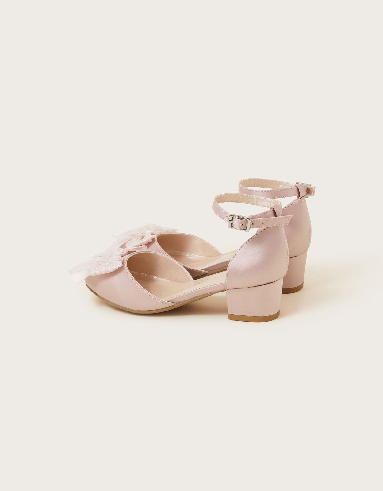 Spotty Bow Two Part Heels Pink Shoes Monsoon UK