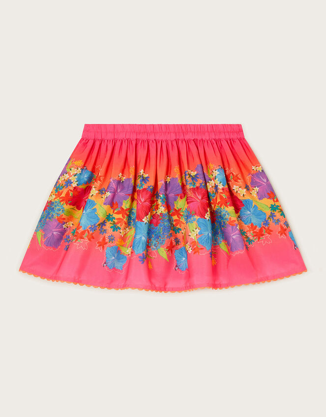 Ombre Floral Skirt, Multi (MULTI), large