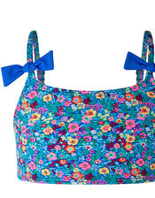 Ebony Ditsy Floral Bikini Set, Blue (BLUE), large