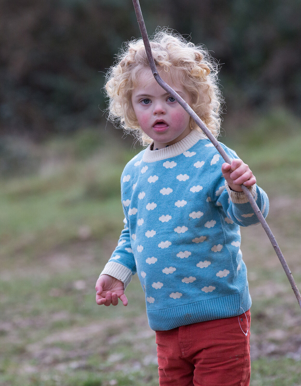 Little Green Radicals Fluffy Cloud Jumper Blue