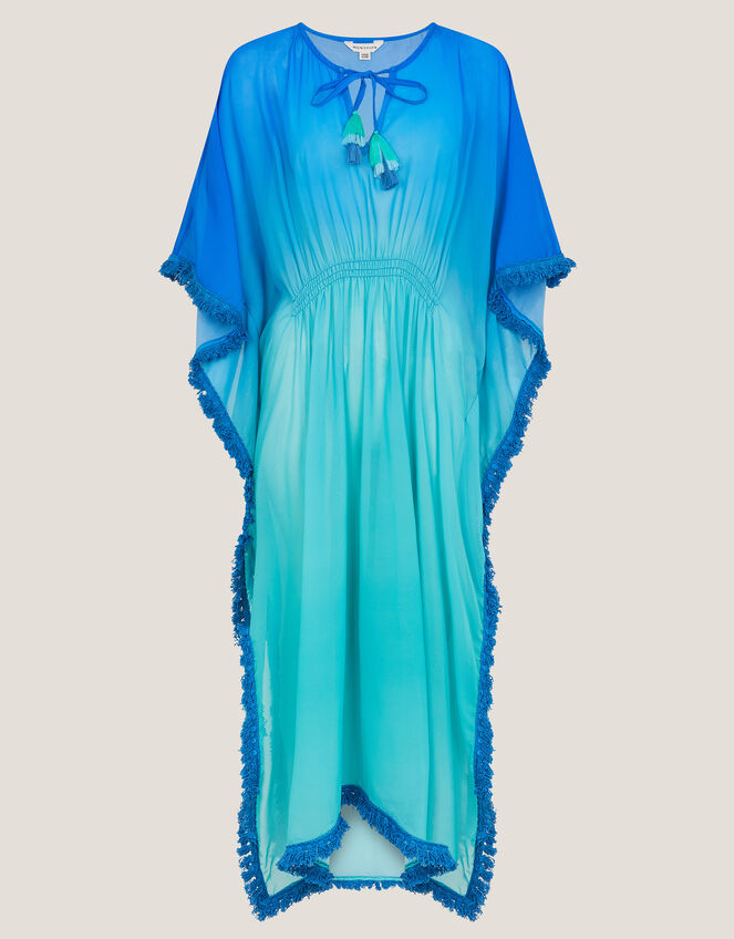 Miley Ombré Kaftan Dress, Blue (BLUE), large