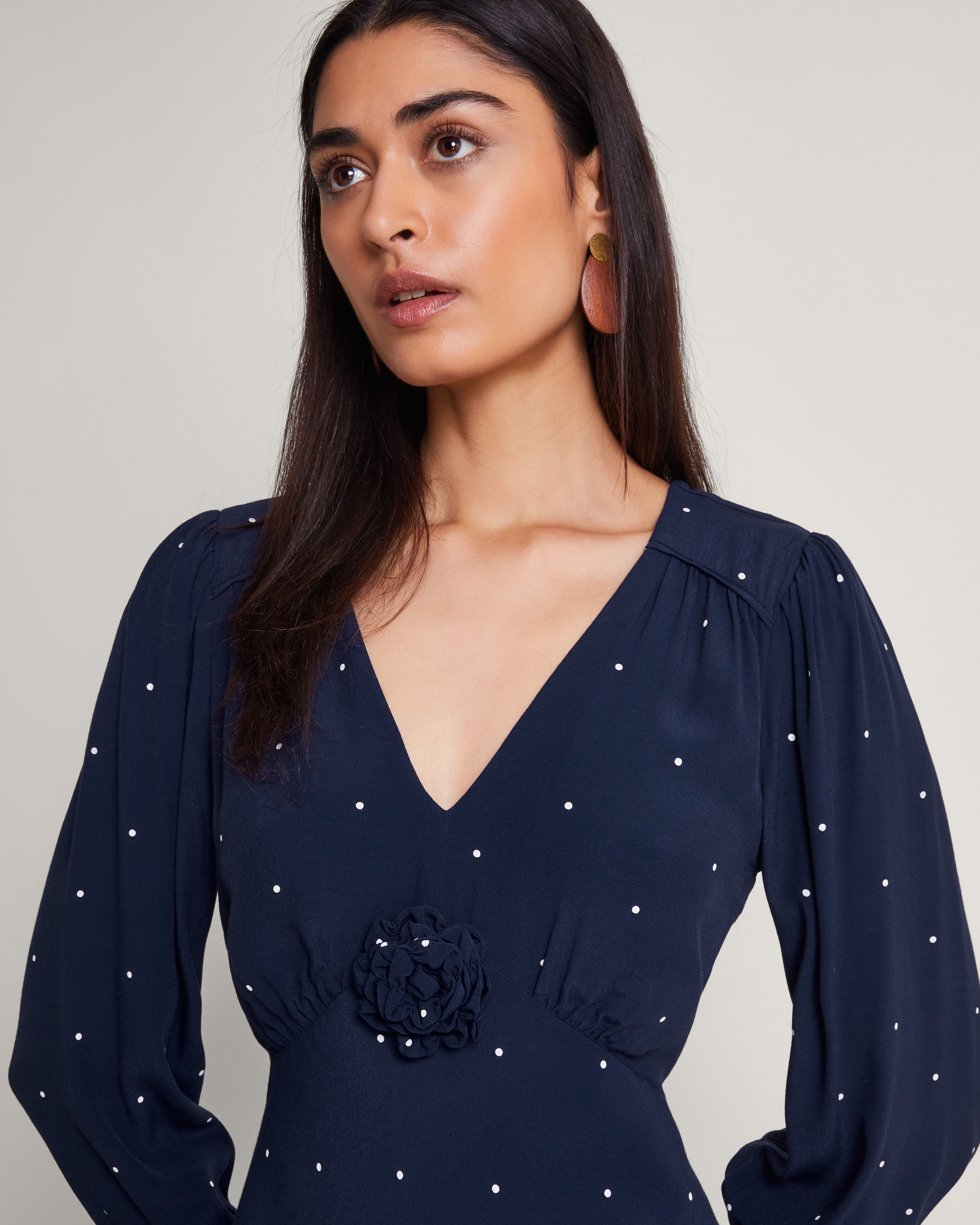 Monsoon liza hot sale spot dress