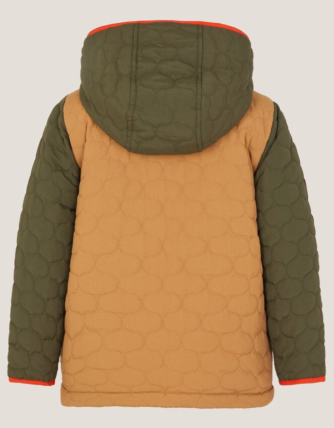 Colourblock Borg Quilted Jacket, Multi (MULTI), large