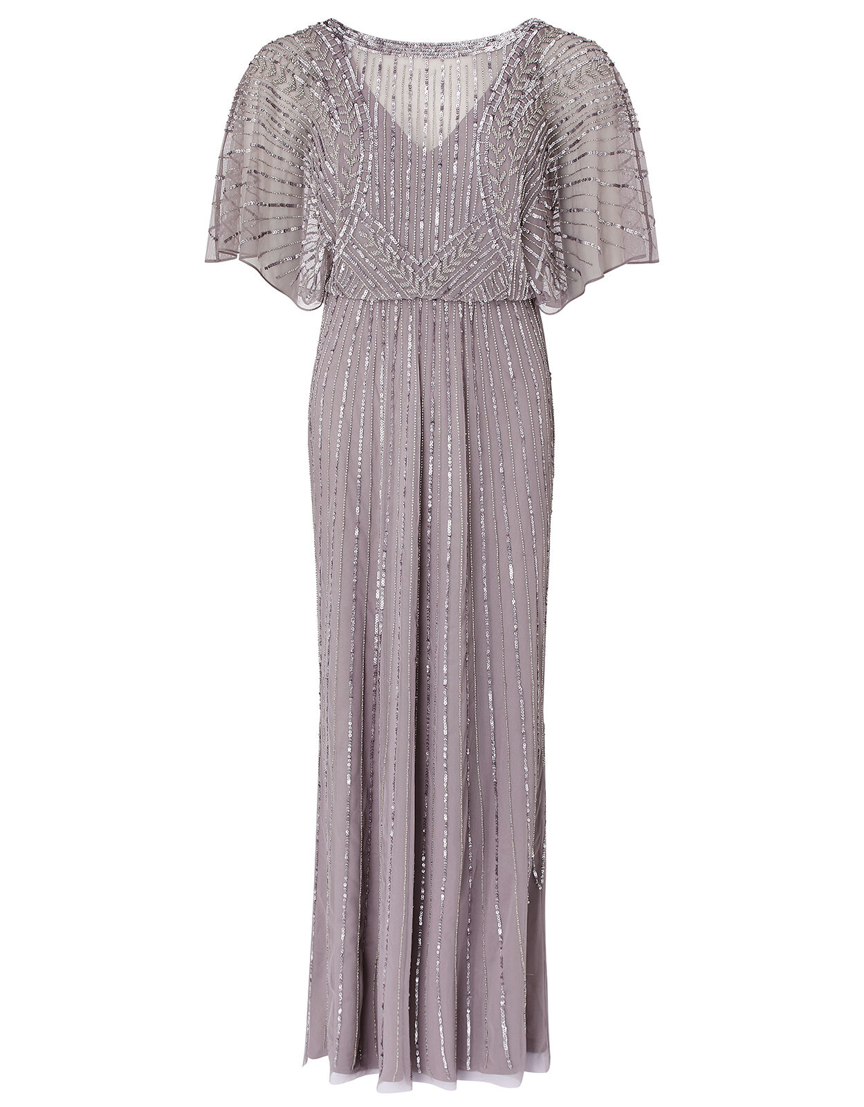 Monsoon grey embellished dress outlet