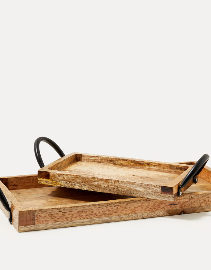 Small Wooden Tray Crockery Monsoon UK.