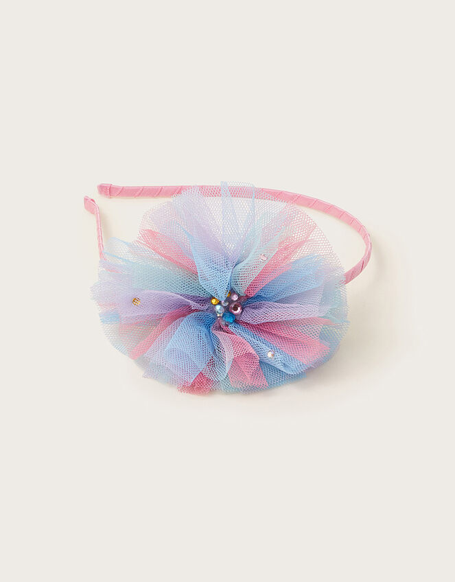 Rainbow Tulle Headband, , large