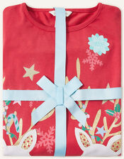 Christmas Reindeer Pyjama Set, Red (RED), large