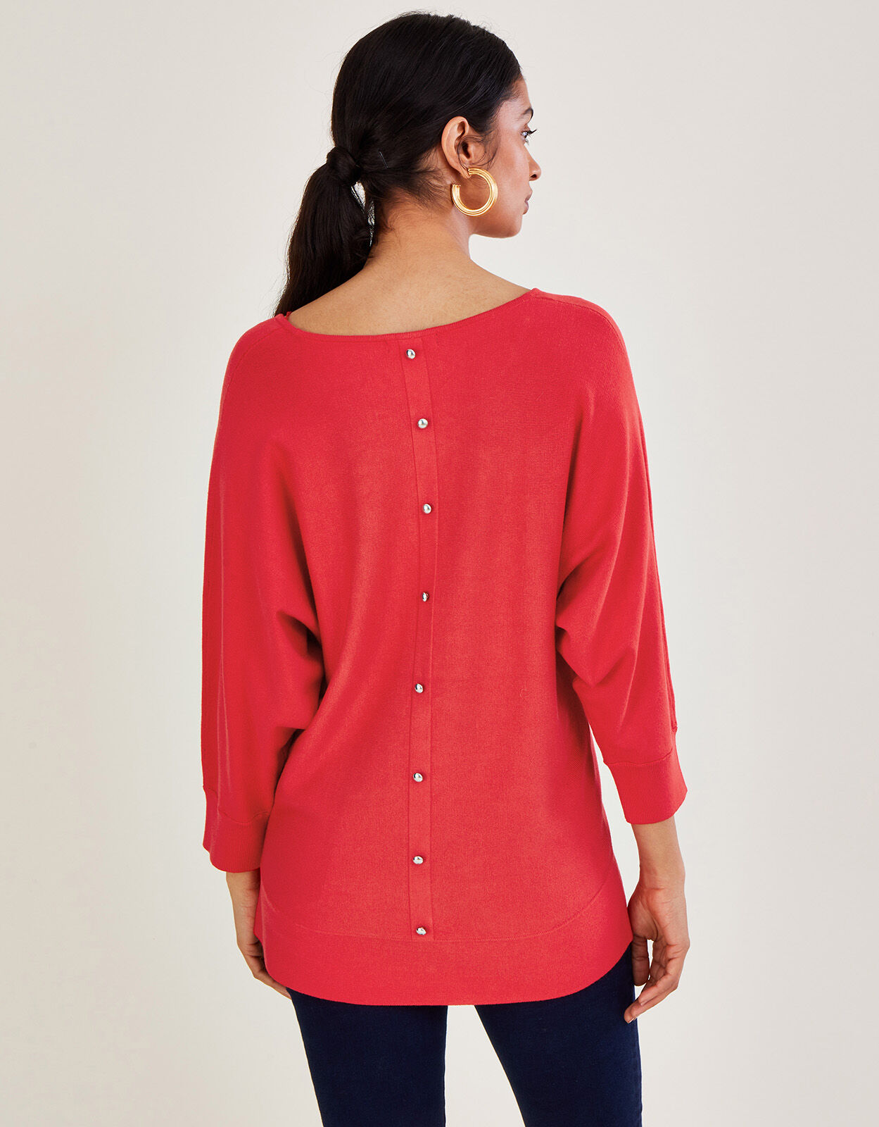 Jumper with buttons down the sale back